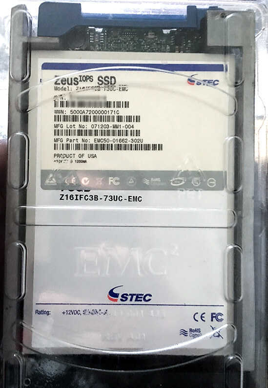 3,5-Zoll-SSD mit 73 GByte von STEC (Bild: Doc Storage/speicherguide.de)